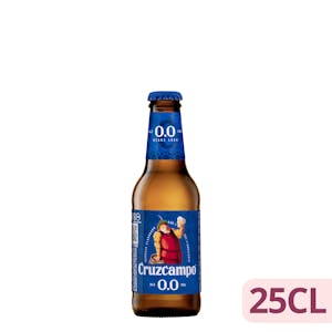 Cerveza 0,0% sin alcohol Cruzcampo