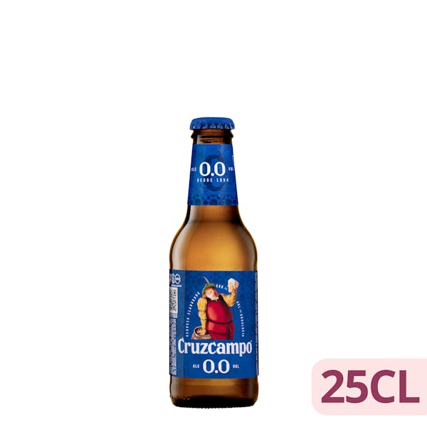 Cerveza 0,0% sin alcohol Cruzcampo