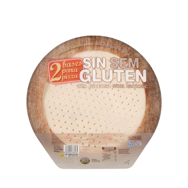 Imagen de Bases de pizza sin gluten sin lactosa Hacendado ultracongeladas