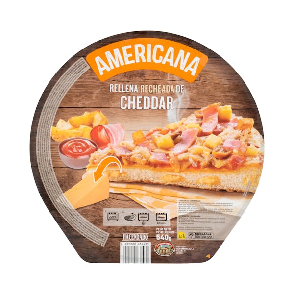 Imagen de Pizza Americana Hacendado ultracongelada