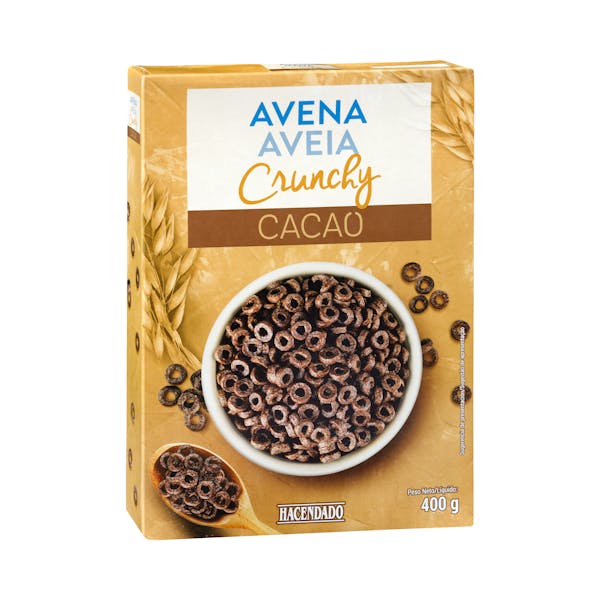 Cereales avena Crunchy Hacendado de cacao