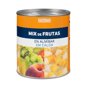 Macedonia mix de frutas en almíbar Hacendado