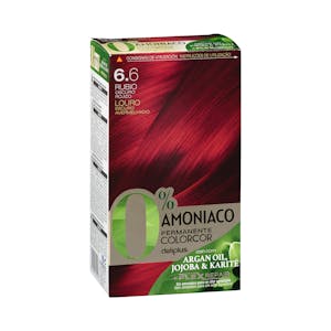 Coloración permanente 0% amoníaco 6.6 rubio oscuro rojizo Colorcor