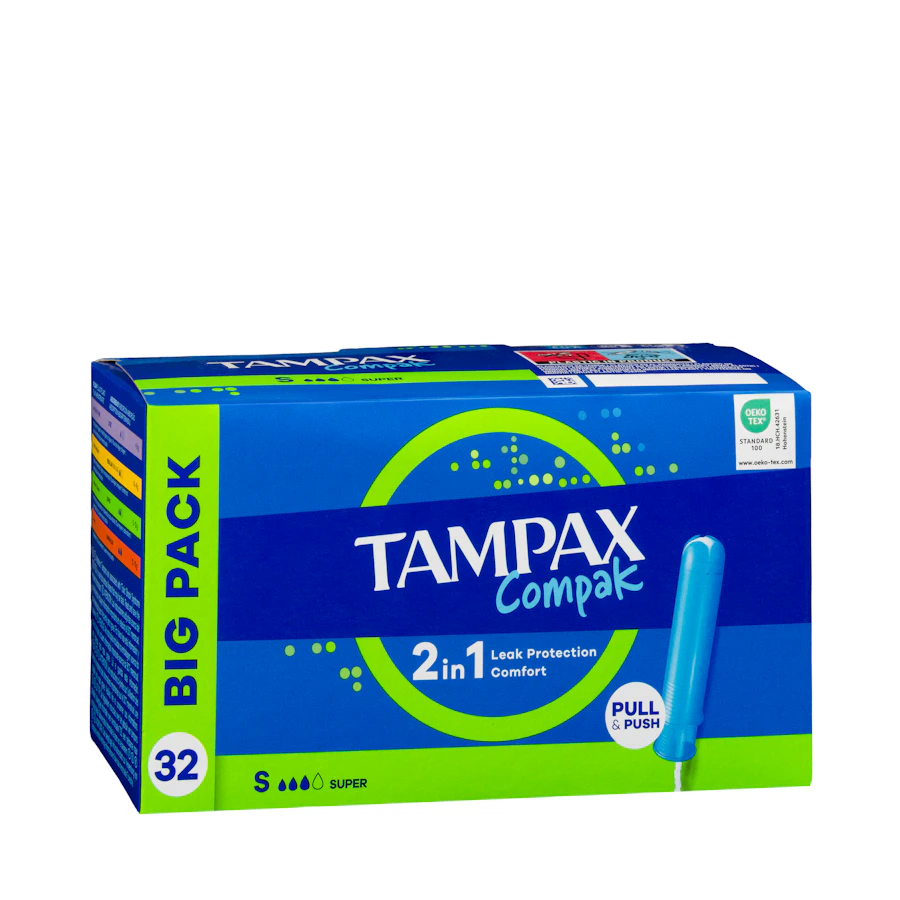 Tampones super Tampax Compak con aplicador – Mercadona – صورة المنتج