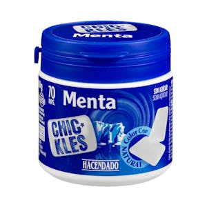 Chicle menta fuerte gragea Hacendado