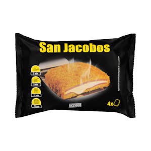 San Jacobos empanados de york y queso Hacendado ultracongelados