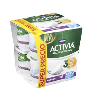 Bífidus desnatado natural Activia zero m.g.