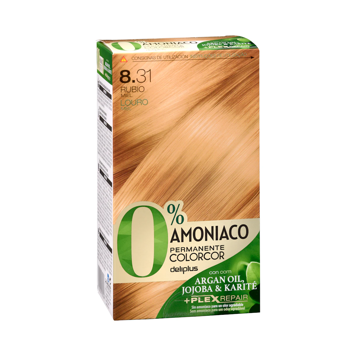 Coloración permanente 0% amoníaco 8.31 rubio miel Colorcor – Mercadona – صورة إعلانية للمنتج