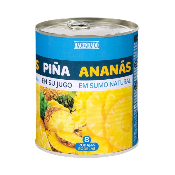 Imagen de Piña en su jugo Hacendado rodajas