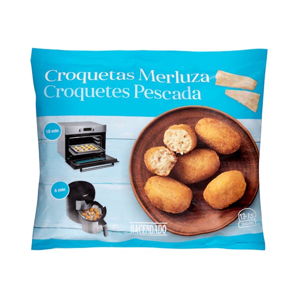 Croquetas de merluza Hacendado ultracongelados