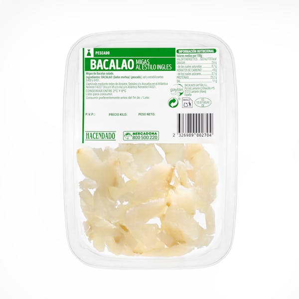 Imagen de Migas de bacalao al estilo inglés Hacendado