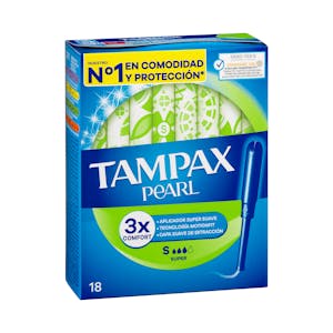 Tampones super Tampax Pearl con aplicador