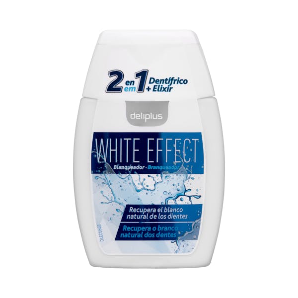 Dentífrico gel White Effect Blanqueador 2 en 1 Deliplus