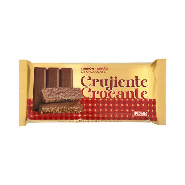 Imagen de Turrón de chocolate crujiente Hacendado