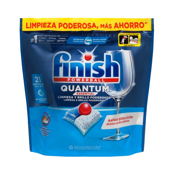 Lavavajillas Quantum Essential Finish en pastillas