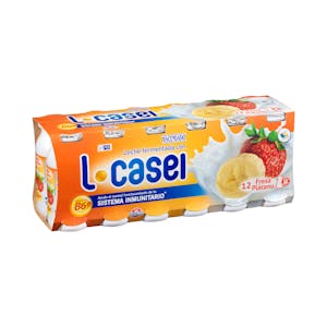 Bebida láctea de fresa y plátano L-casei Hacendado