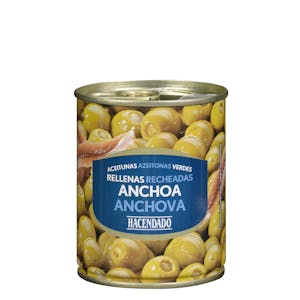 Aceitunas verdes rellenas de anchoa Hacendado