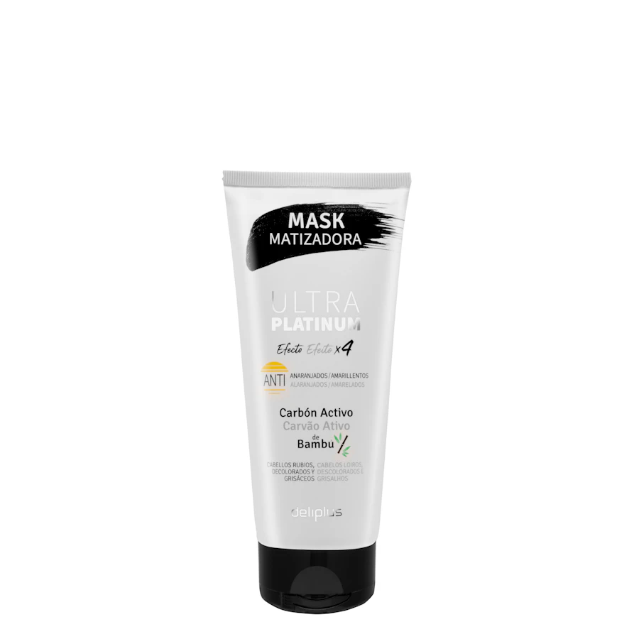 Mascarilla Ultra Platinum Deliplus cabello gris, rubio y decolorado – Mercadona – صورة المنتج
