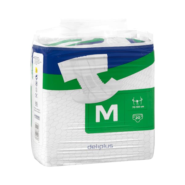 Pañal adulto talla M de 70-130 cm Deliplus