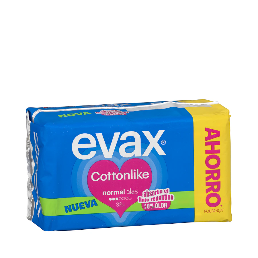 Compresa normal Evax Cottonlike con alas – Mercadona – صورة المنتج