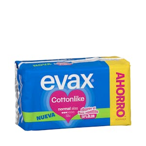 Compresa con alas normal Evax cotton like