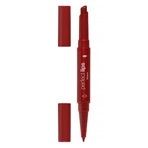 Dúo labial perfilador y pintalabios Perfect Lips Deliplus 01 rojo
