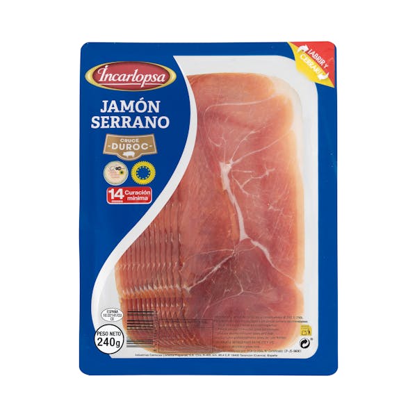 Jamón serrano lonchas Incarlopsa