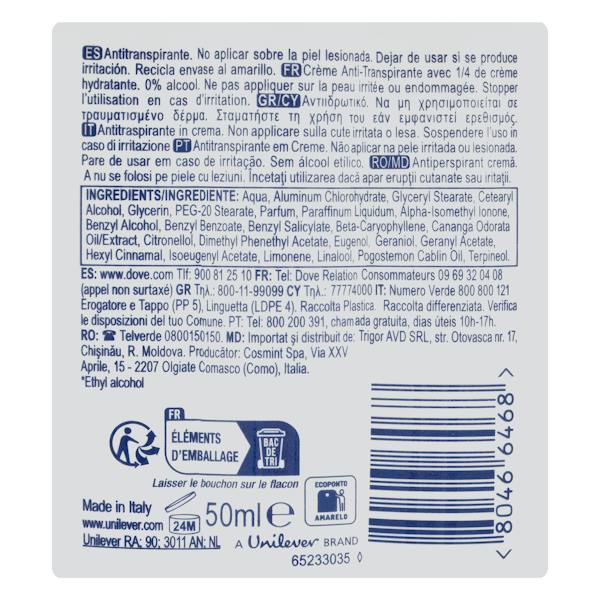 Etiqueta / ingredientes