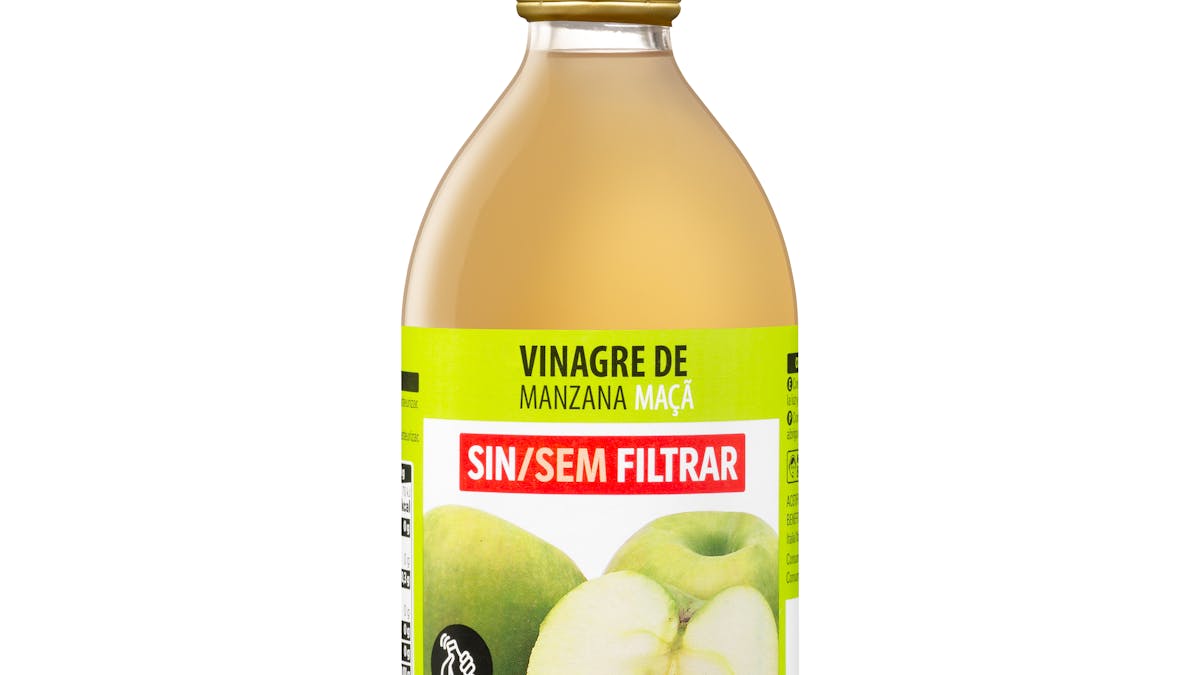 Vinagre de manzana Hacendado sin filtrar