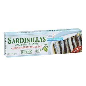 Sardinillas reducidas en sal Hacendado en aceite de oliva