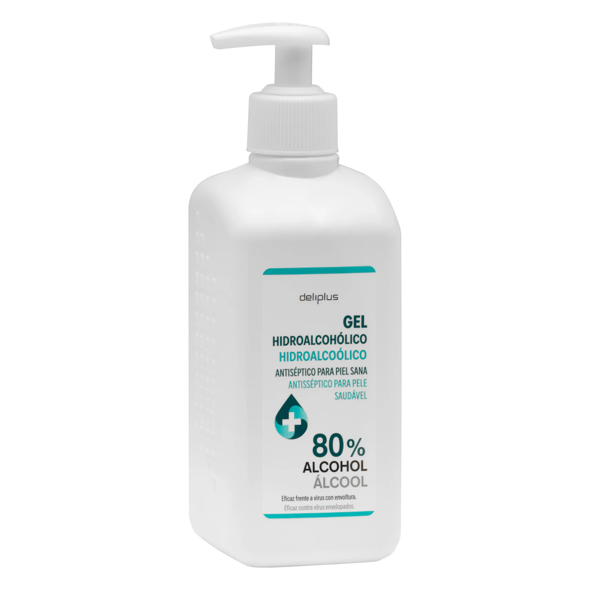 Gel hidroalcohólico 80% alcohol Deliplus antiséptico sin aclarado – Mercadona – صورة إعلانية للمنتج
