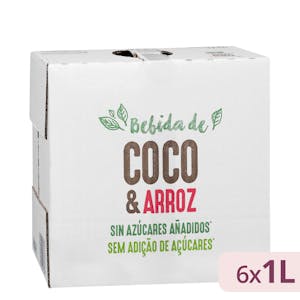 Bebida de coco y arroz sin azúcares añadidos Hacendado