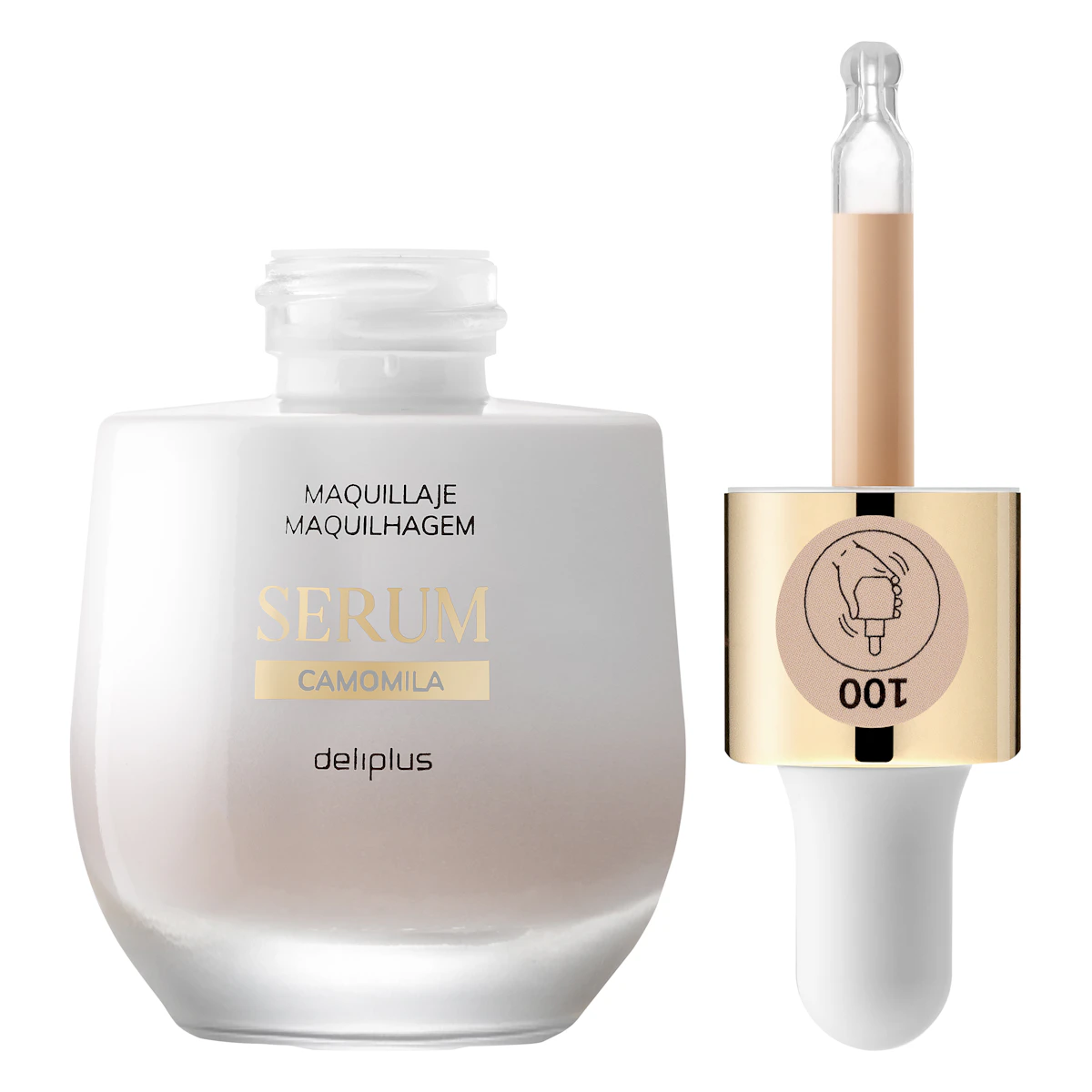 Maquillaje serum camomila Deliplus 100 beige muy claro – Mercadona – صورة إعلانية للمنتج
