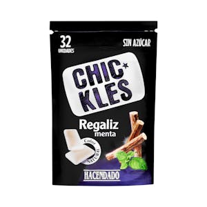 Chicle regaliz y menta gragea Hacendado