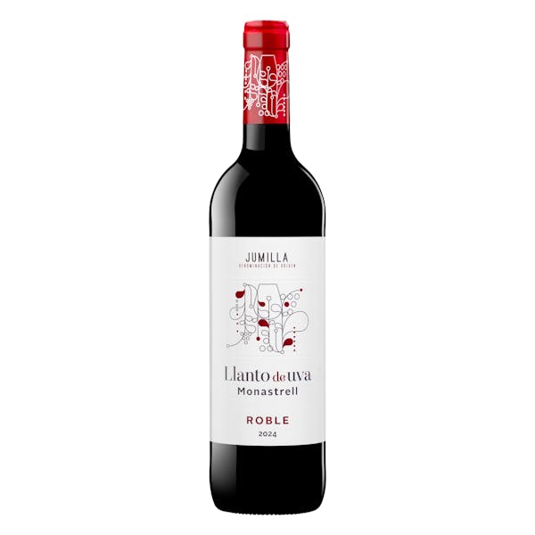 Vino tinto roble Monastrell Llanto de uva DO Jumilla