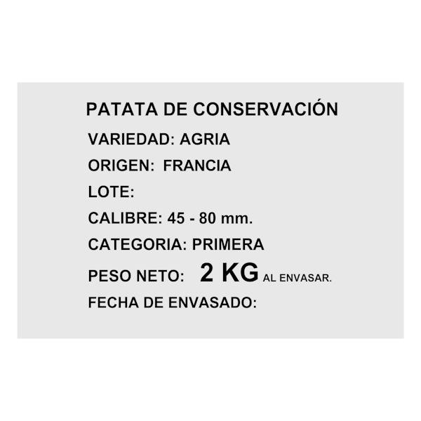 Etiqueta / ingredientes