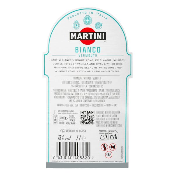 Vermouth blanco Martini