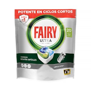 Lavavajillas Ultra Todo en 1 Fairy en pastillas