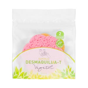 Esponja facial desmaquillante Deliplus vegetal