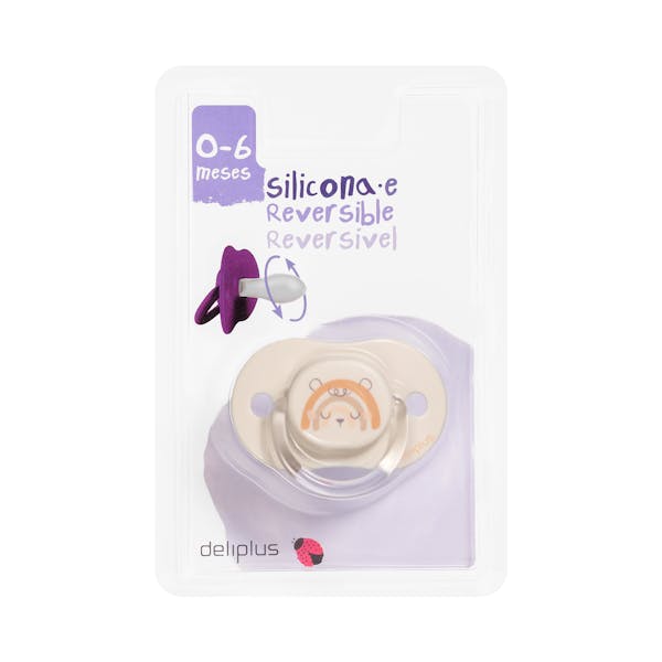 Chupete silicona reversible Deliplus +0 a 6 meses