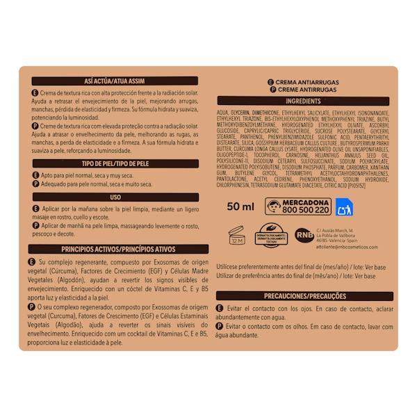 Etiqueta / ingredientes