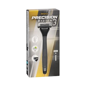 Maquinilla de afeitar recargable Precision System 3 hojas