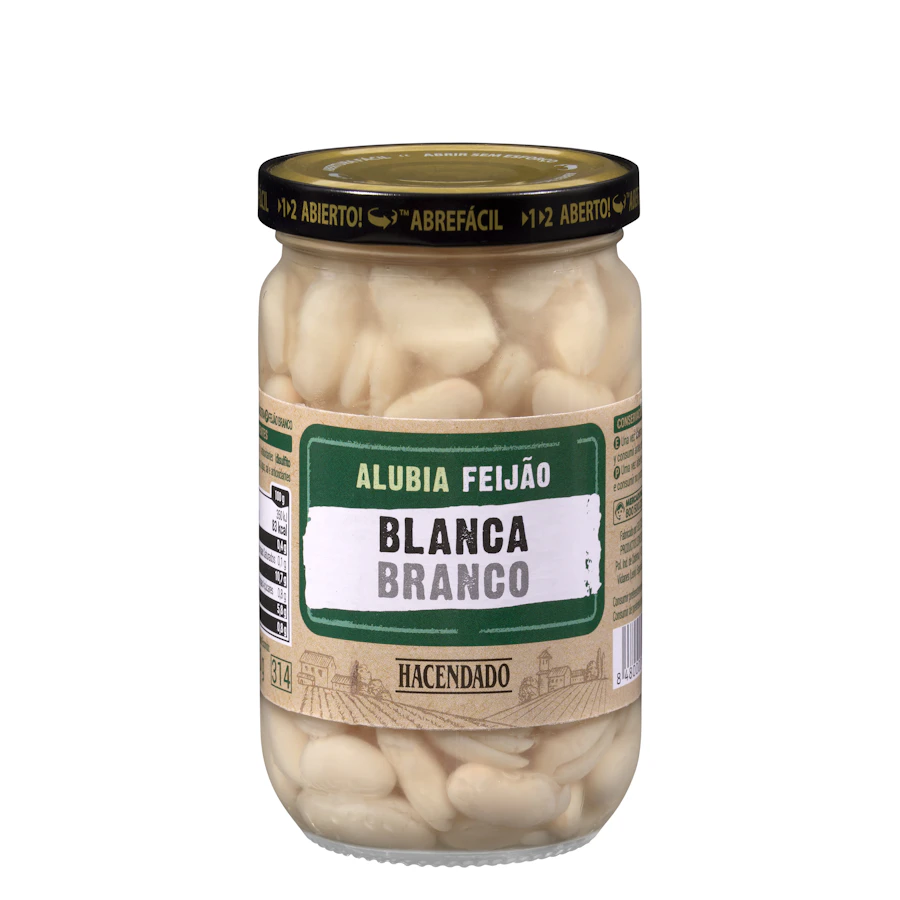 Alubia cocida blanca Hacendado – Mercadona – صورة المنتج