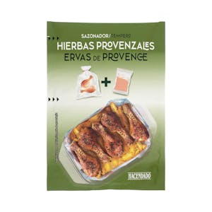 Sazonador hierbas provenzales Hacendado para pollo y costillas