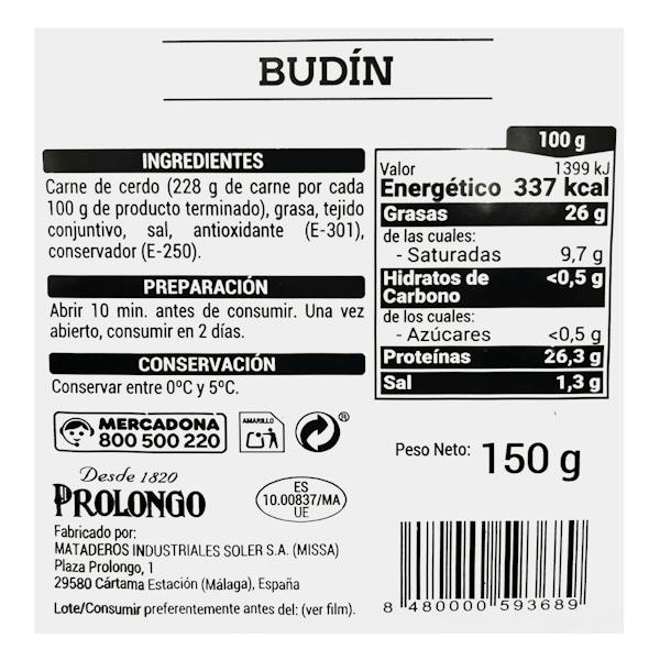 Etiqueta / ingredientes