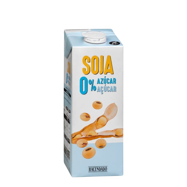 Bebida de soja 0% azúcar Hacendado