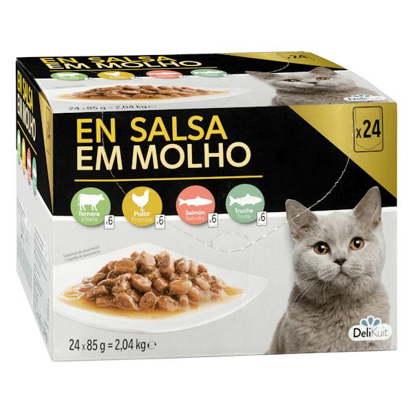 Imagen de Bocaditos en salsa gato adulto Delikuit