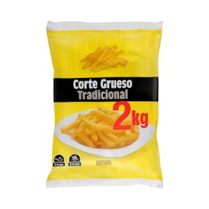 Patatas prefritas corte grueso Hacendado ultracongeladas