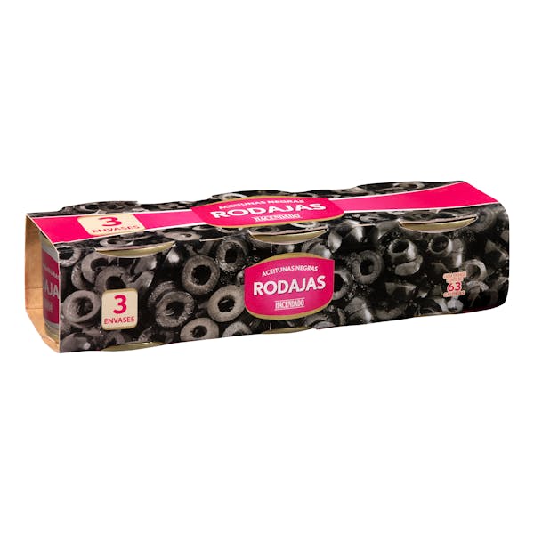 Aceitunas negras en rodajas Hacendado
