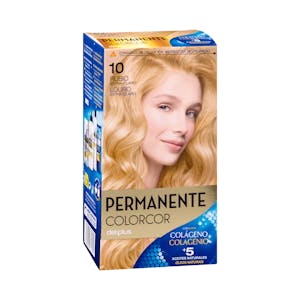 Coloración permanente 10 rubio extra claro Colorcor